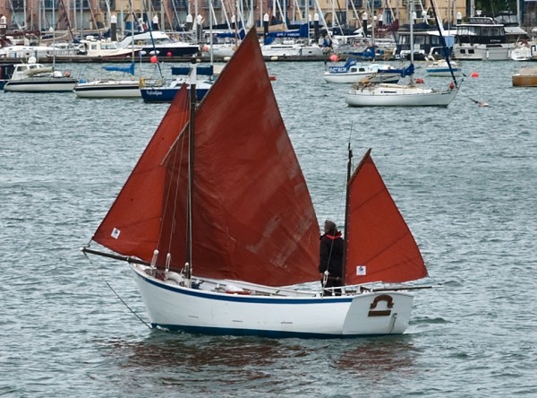 paul gartside gaff yawl stunning open wooden dayboat for sale