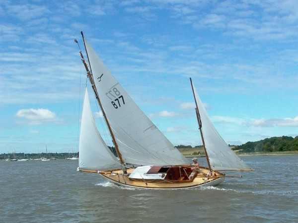 albert strange wooden sailing yawl for sale