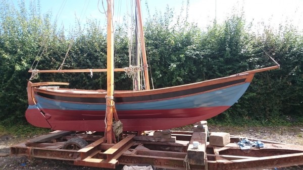 nordic double ender wooden sailing boat for sale