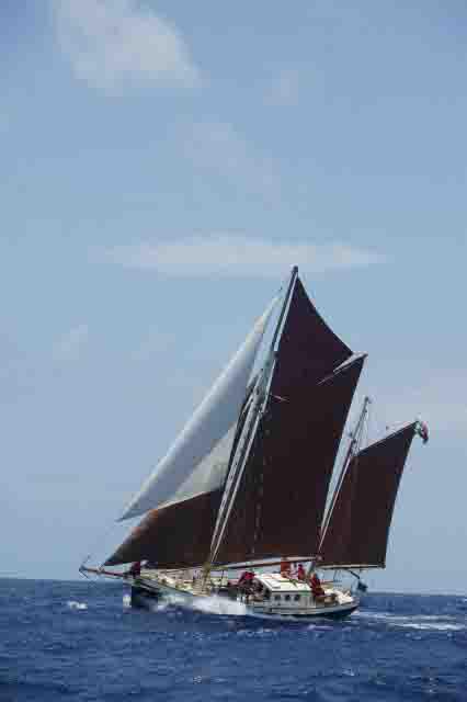 Steel Gaff Ketch wooden sailing yacht For Sale