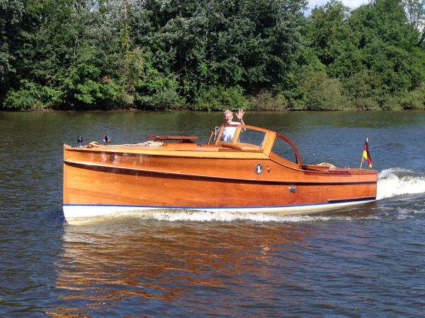 26' Swedish 'backdecker' wooden motor yacht for sale