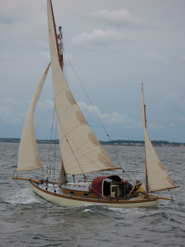 Sea Otter Gaff Yawl wooden sailing yacht for sale